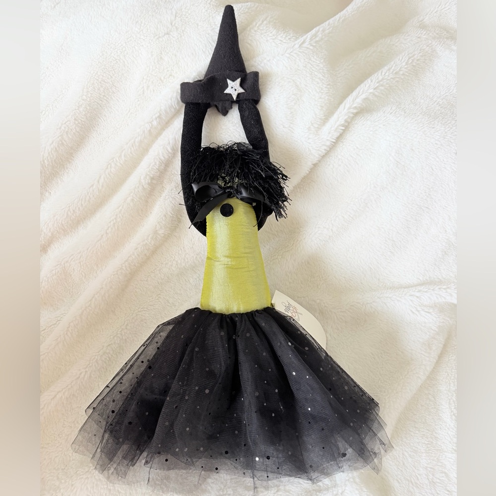 2006 Woof and Poof Plush Witch Door Knob Hanger - Halloween *Damaged*